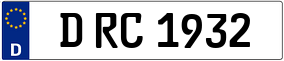 Trailer License Plate